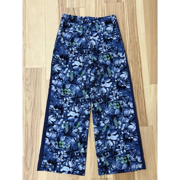 Loft Floral Wide Leg Palazzo Pants 00 EUC - Picture 8 of 9